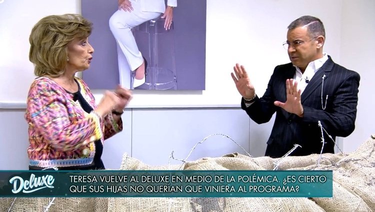 Jorge Javier con María Teresa en el Deluxe | Foto: telecinco.es