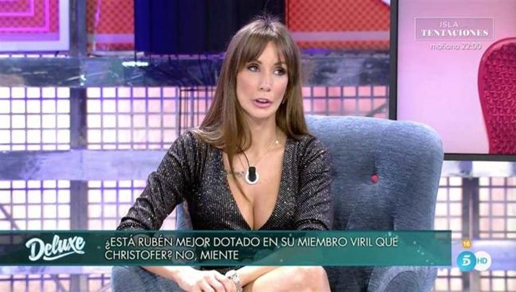 Fani contestando a las preguntas de su polígrafo / Telecinco.es