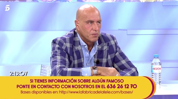 Kiko Matamoros en 'Sálvame'/ Foto: telecinco.es