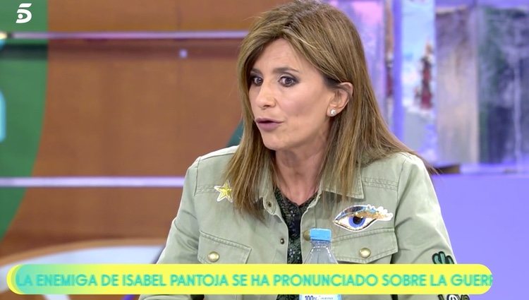 Gema López hablando de Kiko Rivera | Foto: telecinco.es