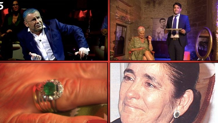 Teresa muestra el anillo de las esmeraldas | Foto: telecinco.es