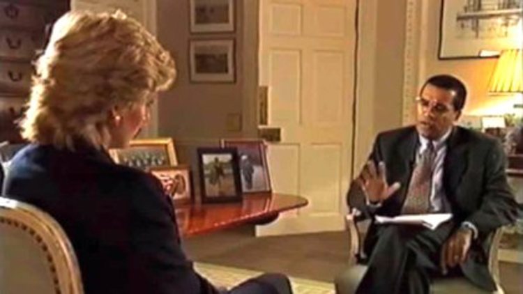 Martin Bashir durante su entrevista con Lady Di | Foto: BBC