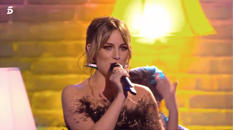 Edurne interpreta 'Tal vez'/ Foto: telecinco.es