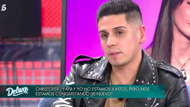 Christofer hablando de su relación con Fani / Telecinco.es