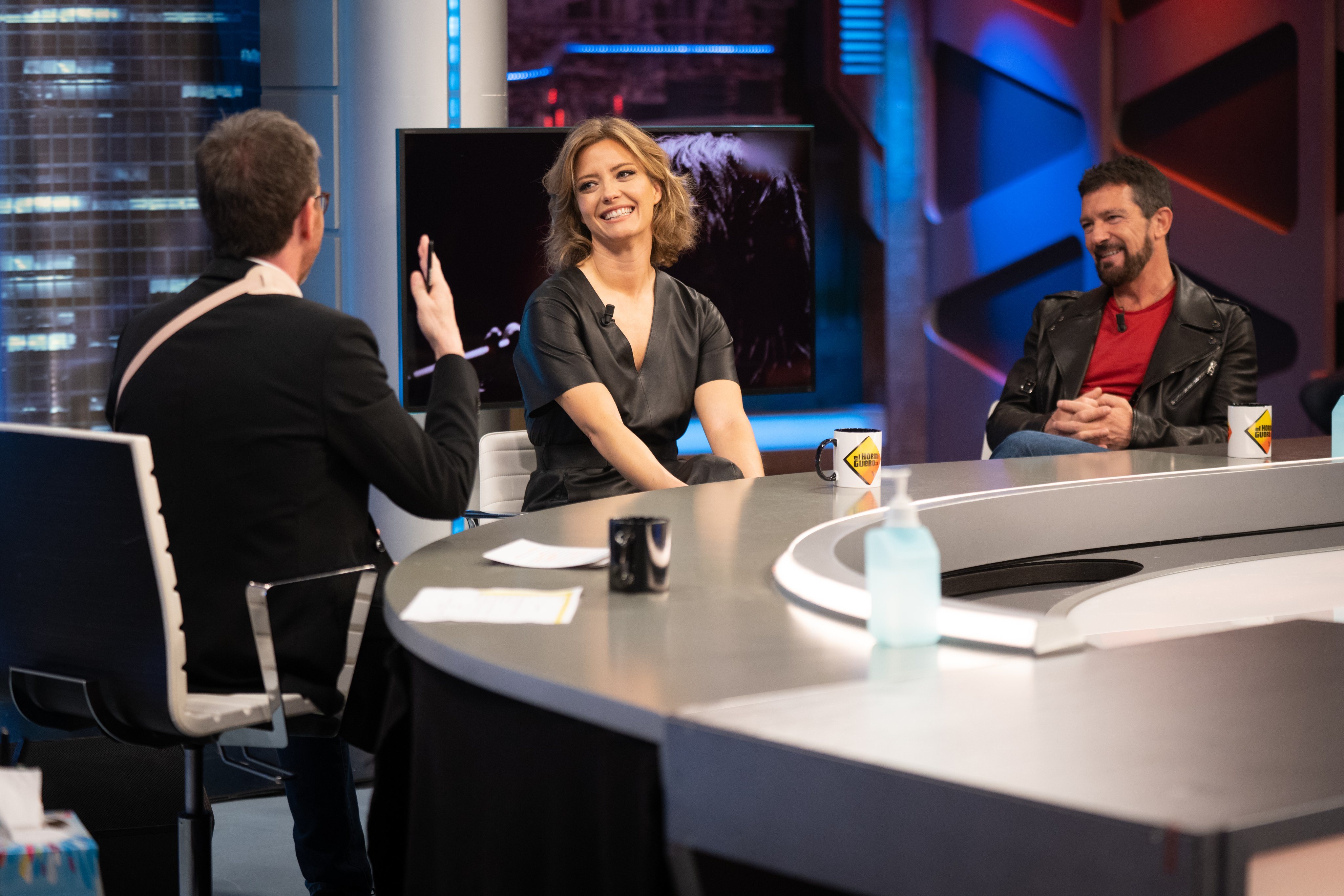 Antonio Banderas con maría Casado en 'El Hormiguero'/ Foto: Antena 3