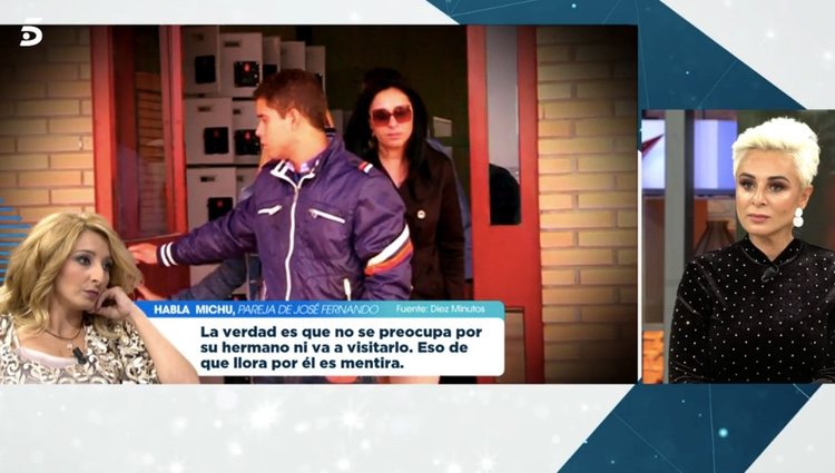 Ana María Aldón escucha atentamente a Michu | Foto: telecinco.es