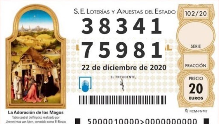 75.981 y 38.341, los cuartos premios de la Lotería de Navidad 2020