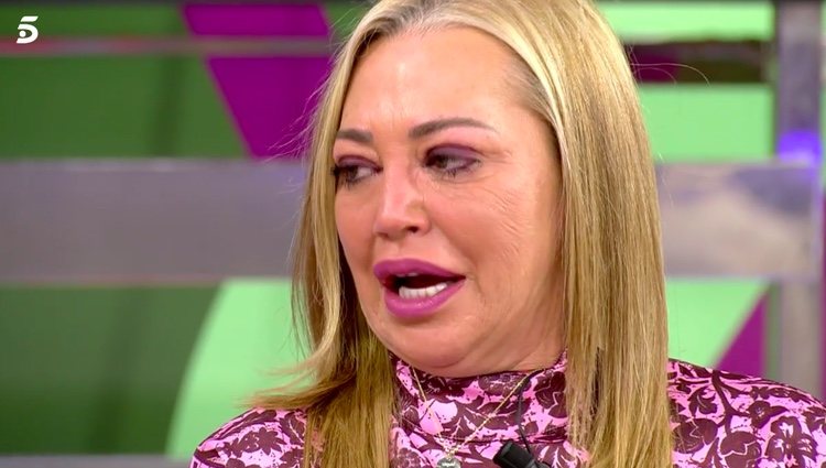 Belén Esteban se emociona al hablar de su madre/Foto:Telecinco.es