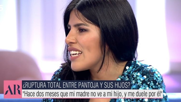 Isa Pantoja hablando de su madre | Foto: telecinco.es