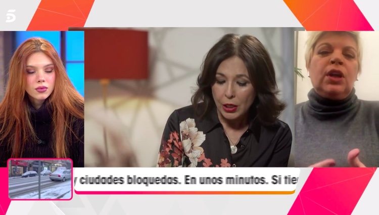 Isabel Gemio muestra su postura/Foto:Telecinco.es