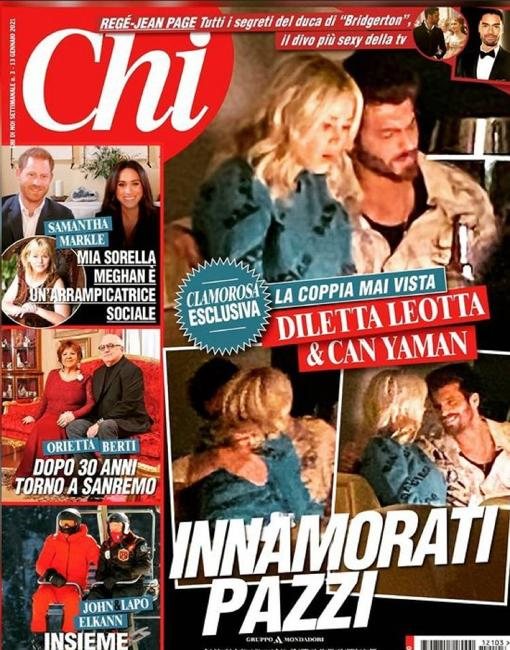 Can Yaman con Dietta Leotta en la portada de Chi