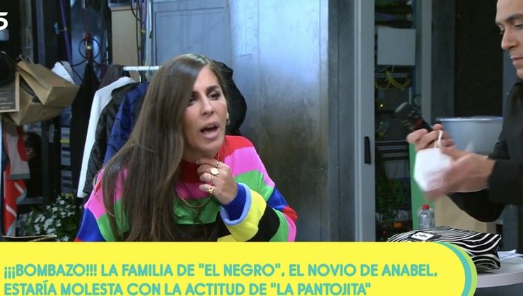 Anabel Pantoja estalla fuera de plató | Foto: telecinco.es