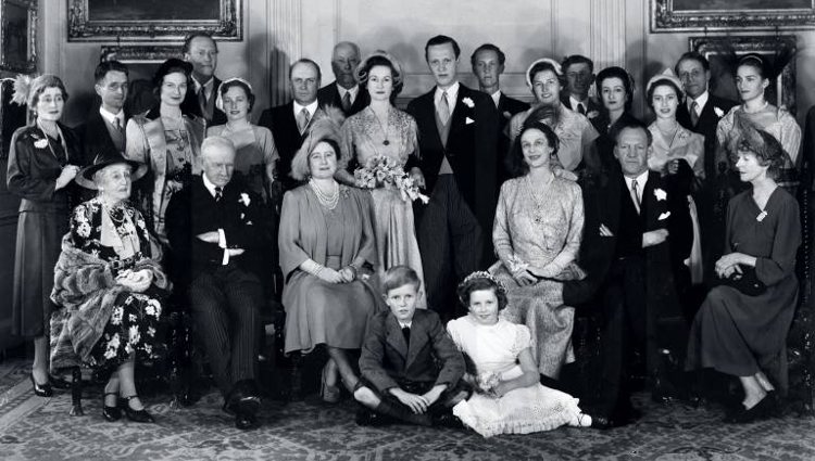 Boda de Anne Bowes-Lyon y el Príncipe Jorge Valdemar de Dinamarca | Twitter