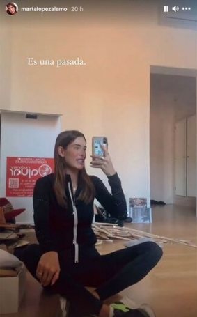 Marta López en su nueva casa/ Foto: Instagram