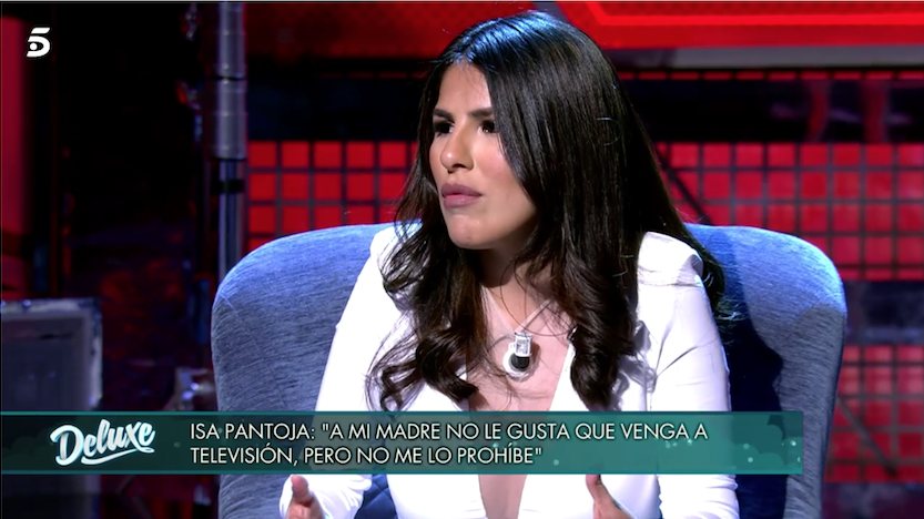 Isa Pantoja en el plató de 'Sábado Deluxe'/ Foto: telecinco.es