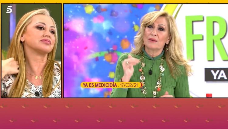 Belén Esteban escuchando las palabras de Rosa Benito / Telecinco.es