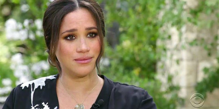 Meghan Markle en su entrevista a Oprah Winfrey