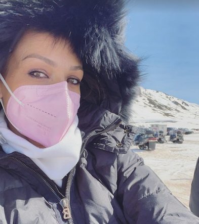 Eva González en la nieve/ Foto: Instagram