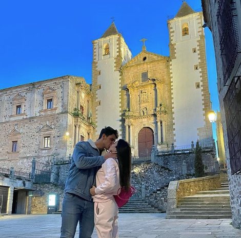 Diego Matamoros y Carla Barber en Cáceres/ Foto: Instagram