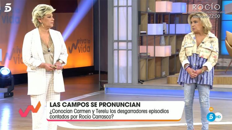 Terelu Campos y Carmen Borrego en 'Viva la vida'