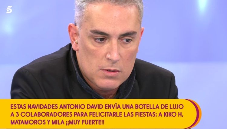 Kiko Hernández contando cómo y cuándo recibió el regalo / Telecinco.es