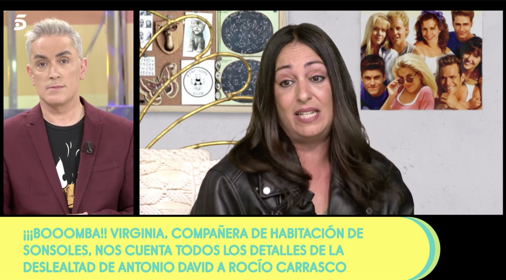 Virginia, amiga de Sonsoles, habla en 'Sálvame'/ Foto. telecinco.es