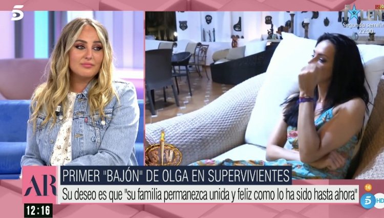 Rocío Flores ve las imágenes de Olga Moreno | Foto: telecinco.es