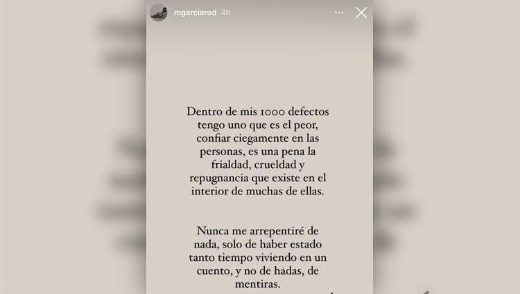 Marina, indignada con el gesto de Lucía e Isaac | Foto: Instagram