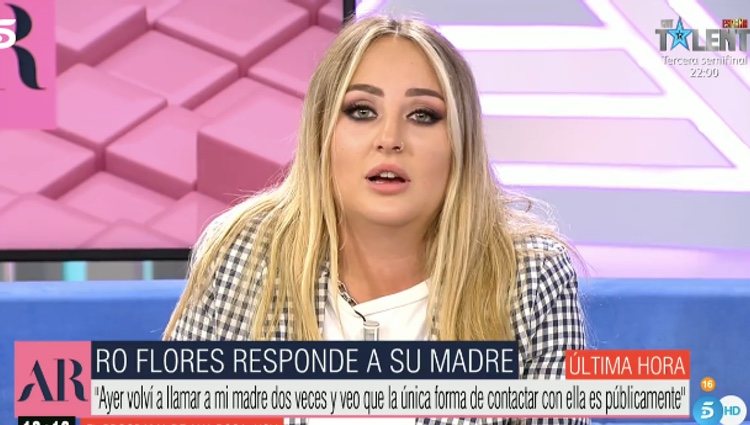 Rocío Flores habla de su madre | Foto: telecinco.es