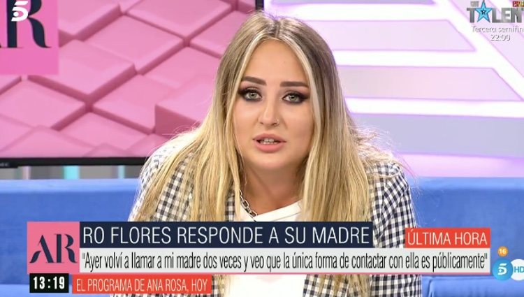 Rocío Flores con lágrimas en los ojos | Foto: telecinco.es