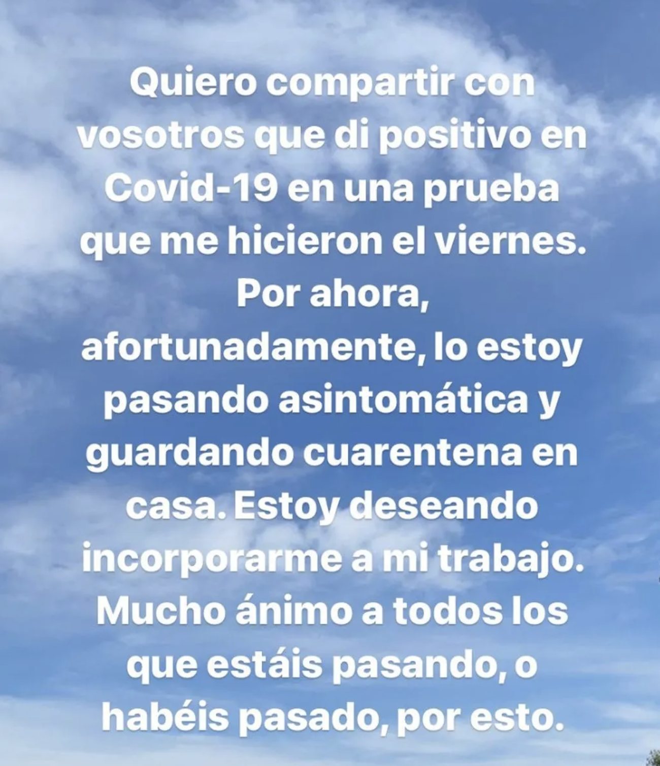 El comunicado que Pilar Rubio ha compartido/ Foto: Instagram