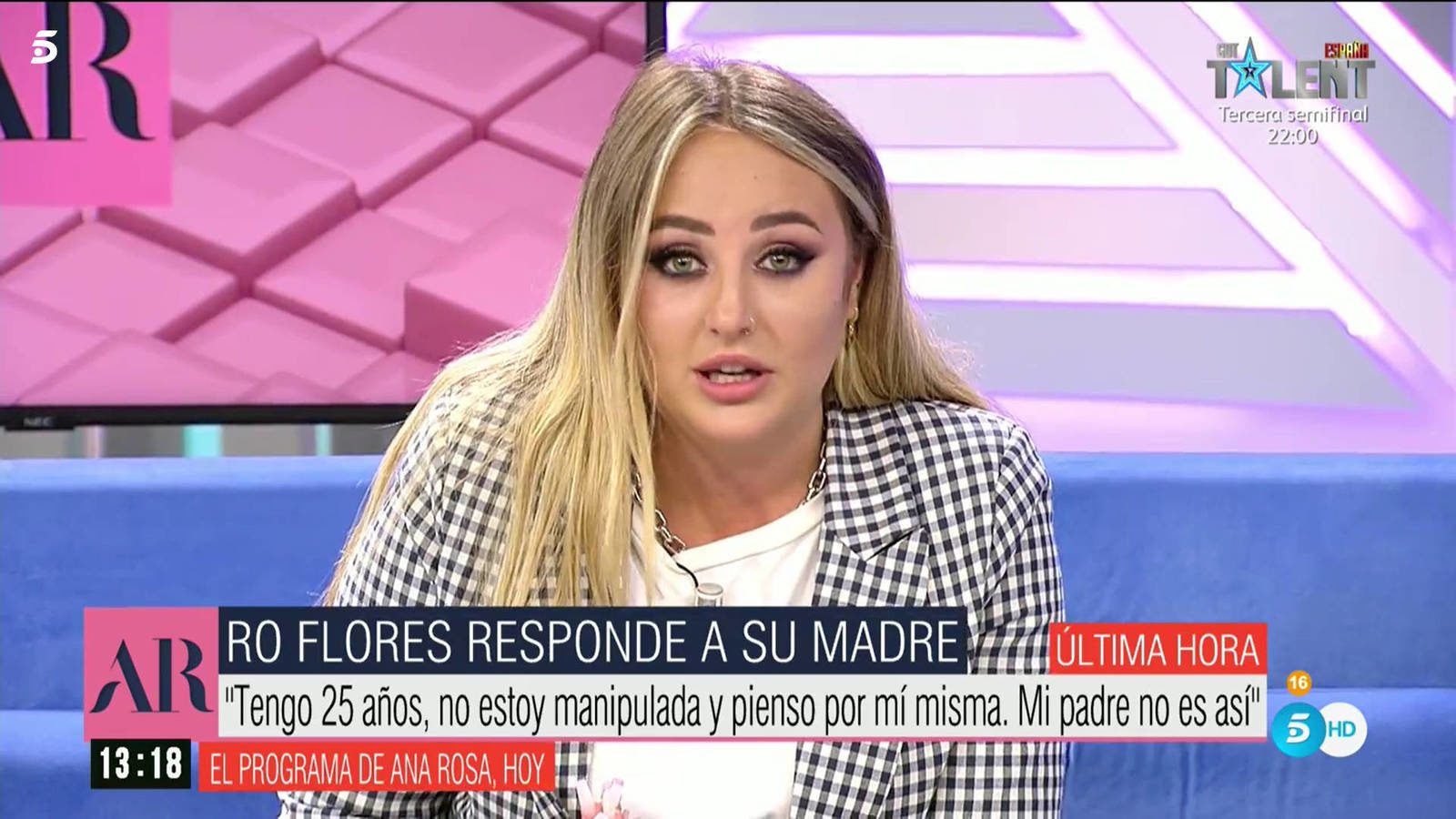 Rocío Flores le pidió a su madre que se pusiese en contacto </p><p>con ella | Foto: Telecinco.es