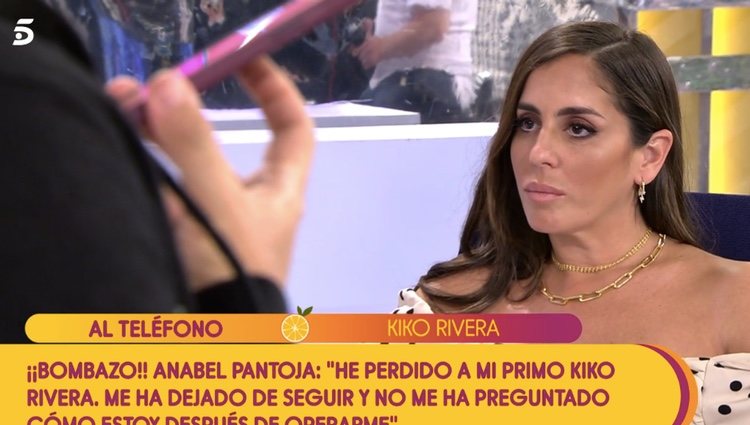 Anabel Pantoja escucha a su primo | Foto: telecinco.es