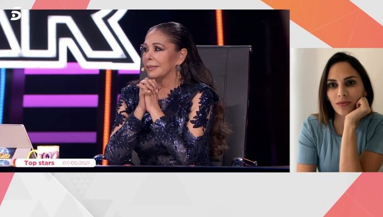 Irene Rosales escucha a Isabel Pantoja | Foto: telecinco.es