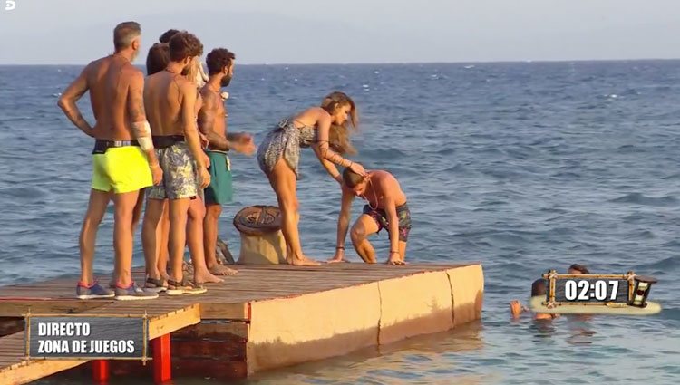 Tom Brusse después de ganar la prueba de apnea | Foto: Telecinco