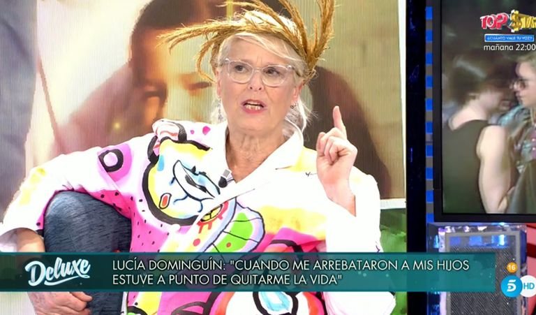 Lucía Dominguín en 'Viernes Deluxe'/ Foto: telecinco.es