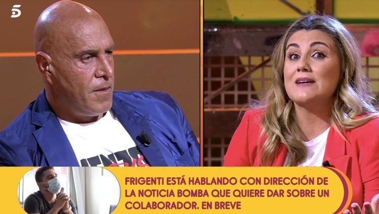 Kiko Matamoros y Carlota Corredera cara a cara | Foto: telecinco.es