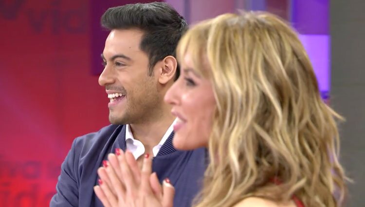 Emma García con Carlos Rivera en 'Viva la vida'