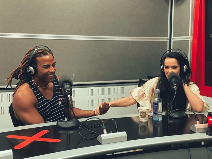 Yotuel y Beatriz Luengo en Radio marca/ Foto: Instagram