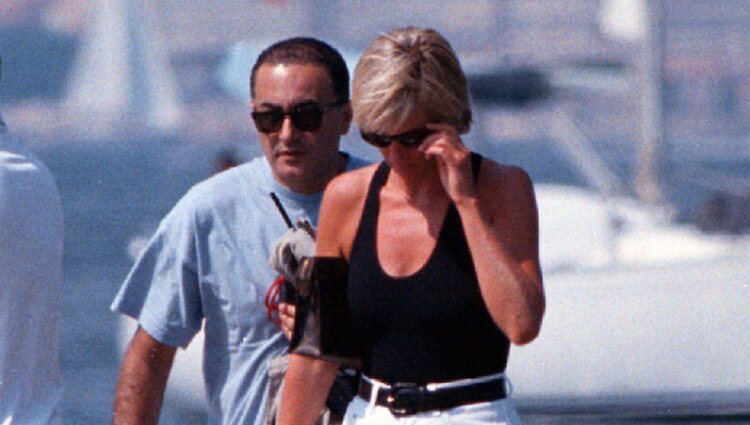 Lady Di durante sus últimas vacaciones en Saint Tropez