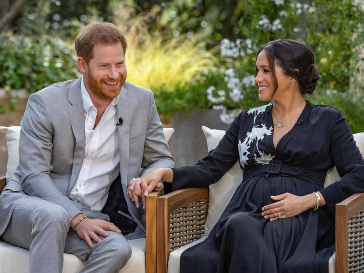 El Príncipe Harry y Meghan Markle en su entrevista con Oprah Winfrey