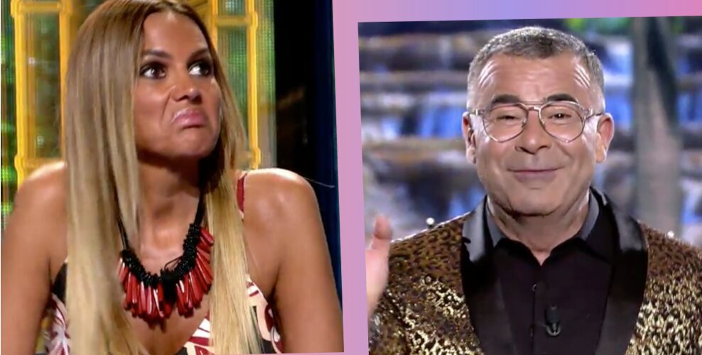 Jorge Javier Vázquez y Marta López en el plató de 'Supervivientes 2021'