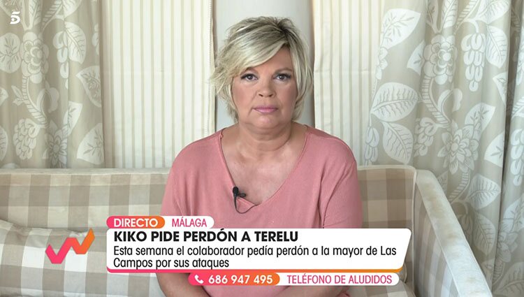 Terelu Campos en su casa de Málaga