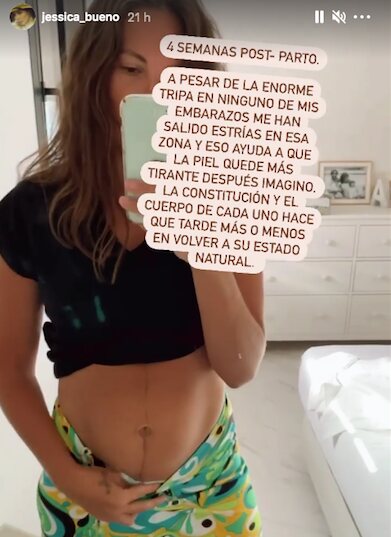 El cuerpo postparto de Jessica Bueno/ Foto: Instagram