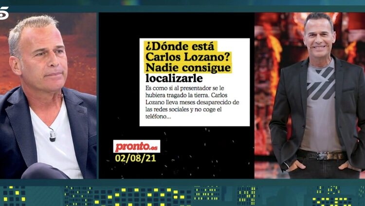 Carlos Lozano en 'Sábado Deluxe' | Foto: telecinco.es