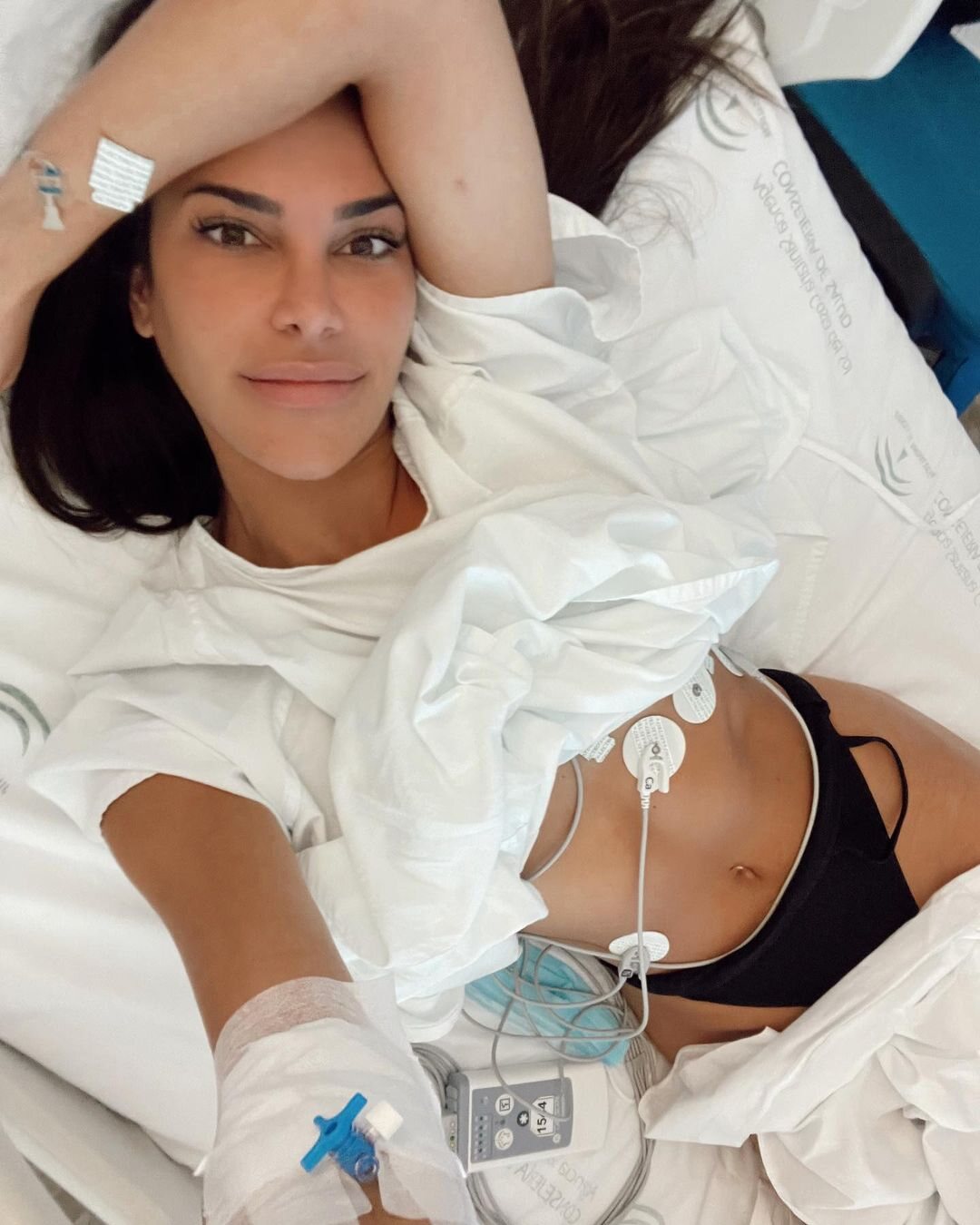 Carla Barber en el hospital