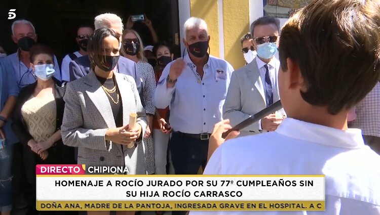 Gloria Camila Ortega en el homenaje de la Jurado | Foto: Telecinco.es