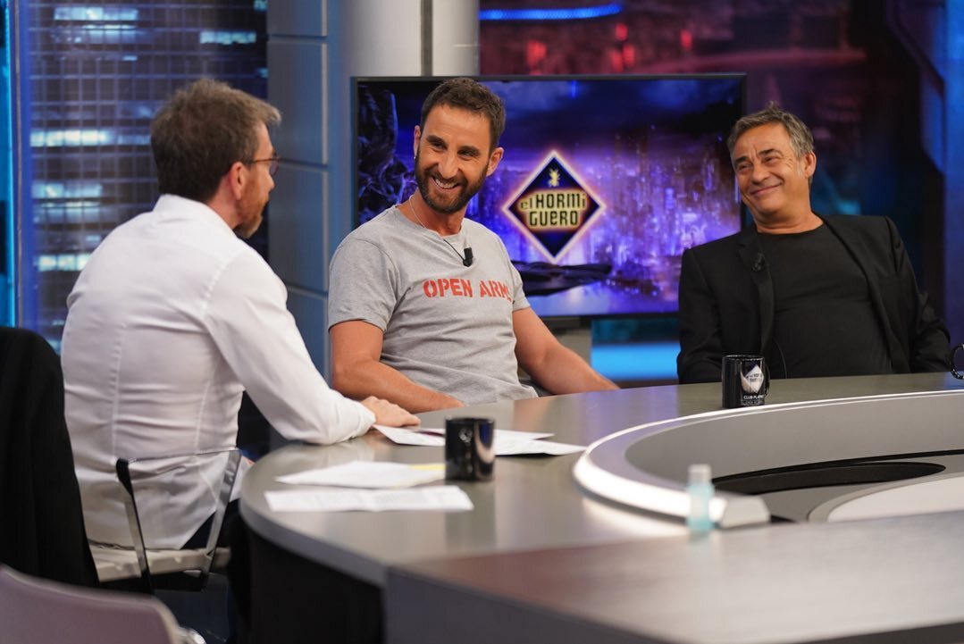 Dani Rovira con Eduard Fernández en 'El Hormiguero'/ Foto: Antena 3