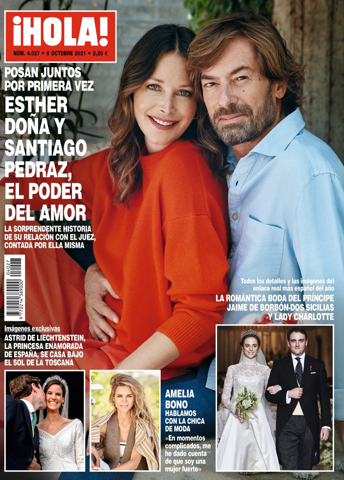 Esther Doña y Santiago Pedraz en ¡Hola!