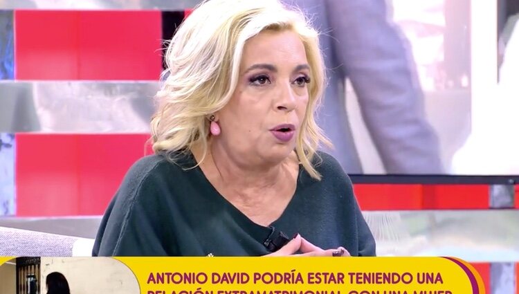 Carmen Borrego habla en 'Sálvame' | Foto: telecinco.es